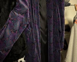 cute vintage purple velvet ladies jacket