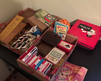 Vintage games cards