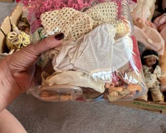 Dolls and vintage doll clothes 