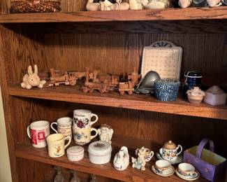 Dolls wood trains decos 