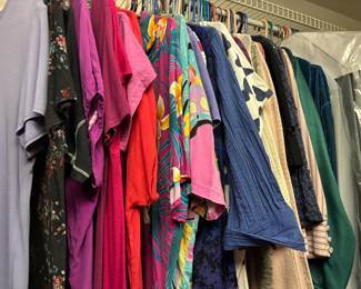 Vintage and modern clothes