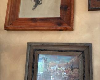 western framed prints