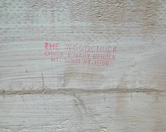 The Woodchuck Hand-Painted Doll Cradle by Chuck & Mary Bebber