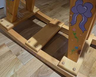 Vintage Personalized Wooden Rocking Horse