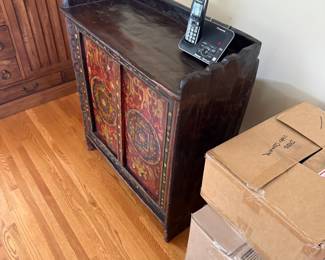 Tibetan Hand Painted Cabinet