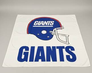 Vintage New York Giants NFL Helmet Banner