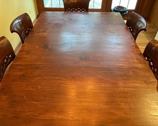 Dining Room Set with Lattice-Back Chairs