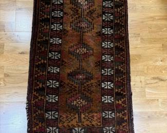 Hand-Knotted Baluch Rug