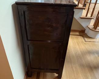 Tibetan Red Lacquer Cabinet