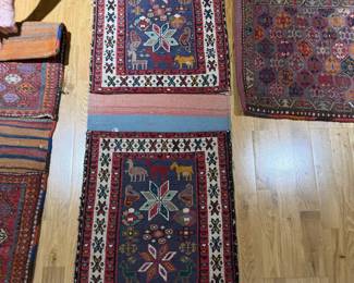 Hand-Woven Kilim Fragment Assortment