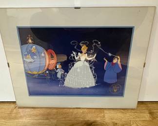 Disney Store Exclusive Cinderella Commemorative Lithograph