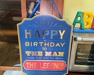 Amscan Happy Birthday Man The Myth The Legend Sign