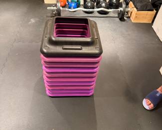 The Step Aerobic Platform with Multiple Risers