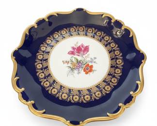 Ilmenau Graf von Henneberg Echt Kobalt Floral Serving Platter