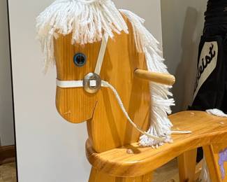 Vintage Personalized Wooden Rocking Horse
