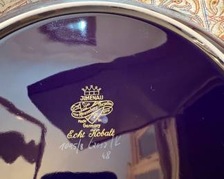 Ilmenau Graf von Henneberg Echt Kobalt Floral Serving Platter
