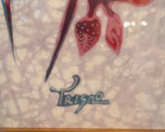 Trigne Batik Bird and Floral Art