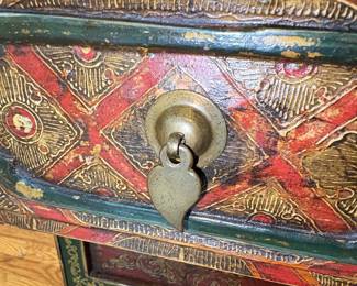 Tibetan Hand-Painted Chest