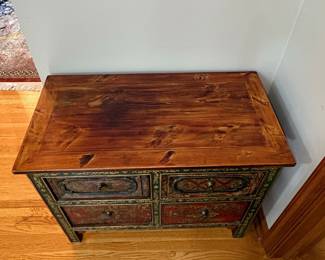 Tibetan Hand-Painted Chest