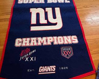 New York Giants Super Bowl XXI & XXV Champions Felt Pennant