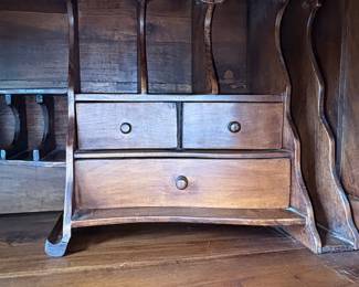 Antique Oak Roll-Top Desk by Cutler & Sons