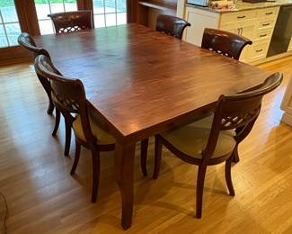 Dining Room Set with Lattice-Back Chairs