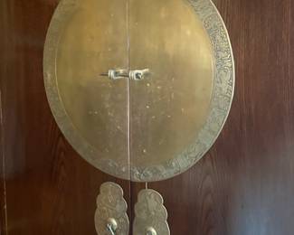 Chinese Elm Wood Wedding Cabinet with Brass Hardware