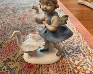 Wagner & Apel Porcelain Figurine - Girl with Geese
