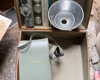 Ansco Anscoflex II Camera Outfit with Ansco Flash Unit, Case and Bulbs - additional view