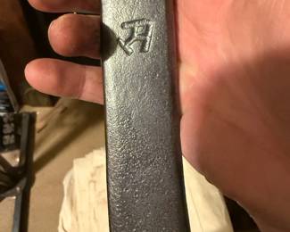 Large Double Open-End Wrench with Partial Stamped Marking - additional view