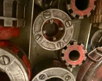 RIDGID pipe-threading dies and assorted plumbing/hand tools - additional view