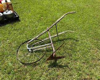 Antique high-wheel farm cultivator