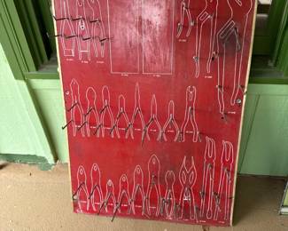 Vintage Blackhawk tool display board