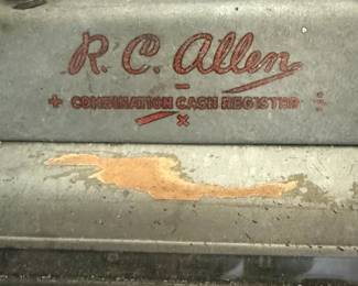 R.C. Allen Combination Cash Register with Wooden Cash Drawer - additional view