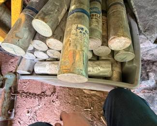 Group of Airco Stainless-Steel Welding Electrodes in Metal Cans