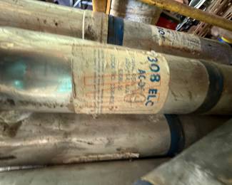 Group of Airco Stainless-Steel Welding Electrodes in Metal Cans - additional view