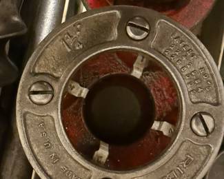 RIDGID pipe-threading dies and assorted plumbing/hand tools - additional view