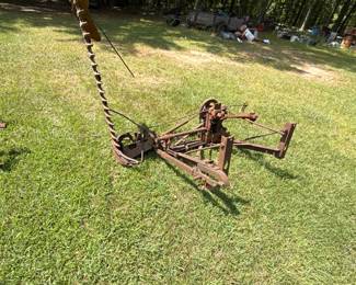 Vintage sickle-bar mower attachment - as found