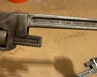 RIDGID pipe-wrench marking detail
