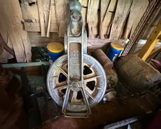Cleveland-marked 74 Series overhead pulley/block assembly