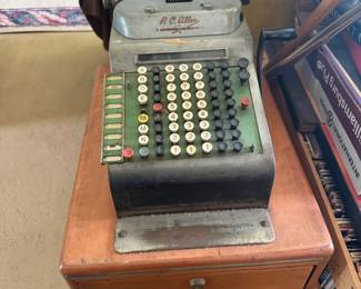 R.C. Allen Combination Cash Register with Wooden Cash Drawer