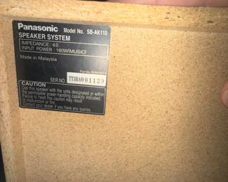 Panasonic SA-AK110 5-CD Stereo System with SB-AK110 Speakers - additional view