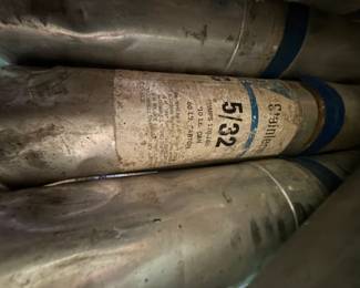 Group of Airco Stainless-Steel Welding Electrodes in Metal Cans - additional view
