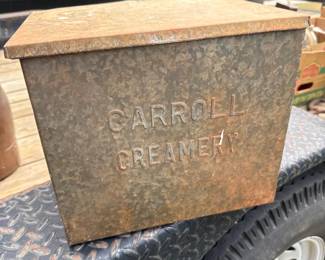 Embossed Carroll Creamery dairy box