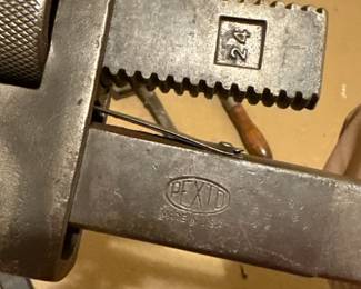 Large pipe-wrench maker detail