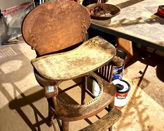 Antique high chair