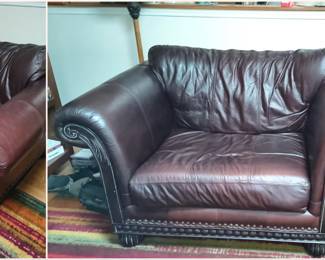 Leather Chair. Oversized and very comfortable!
