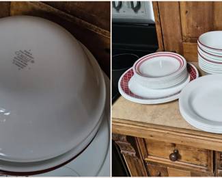 Corelle Dishware. Glasses and barware