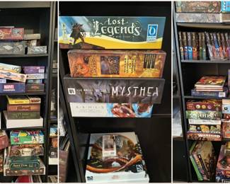 Board Games. Lots of modern hobbyist board games, some Kickstarter exclusives. All are in great condition. A mix of old and new titles.