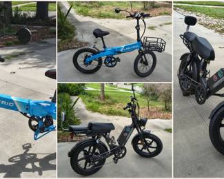 Lectric eBike and Juiced Scorpion X eBike. Both in great condition. 